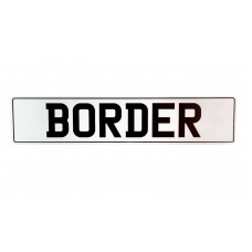 NUMBER PLATE FRONT WITH BORDER 